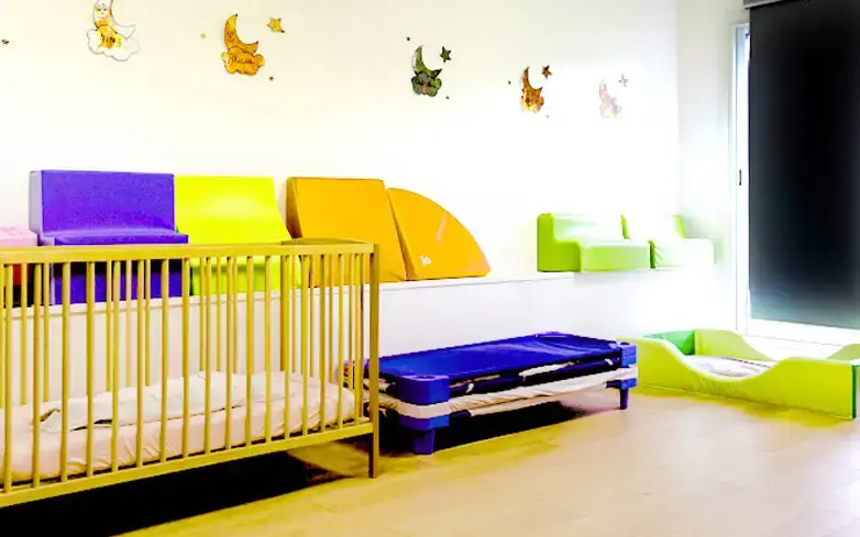 Espace de sieste de la micro-crèche Les Valentinois à Marseille