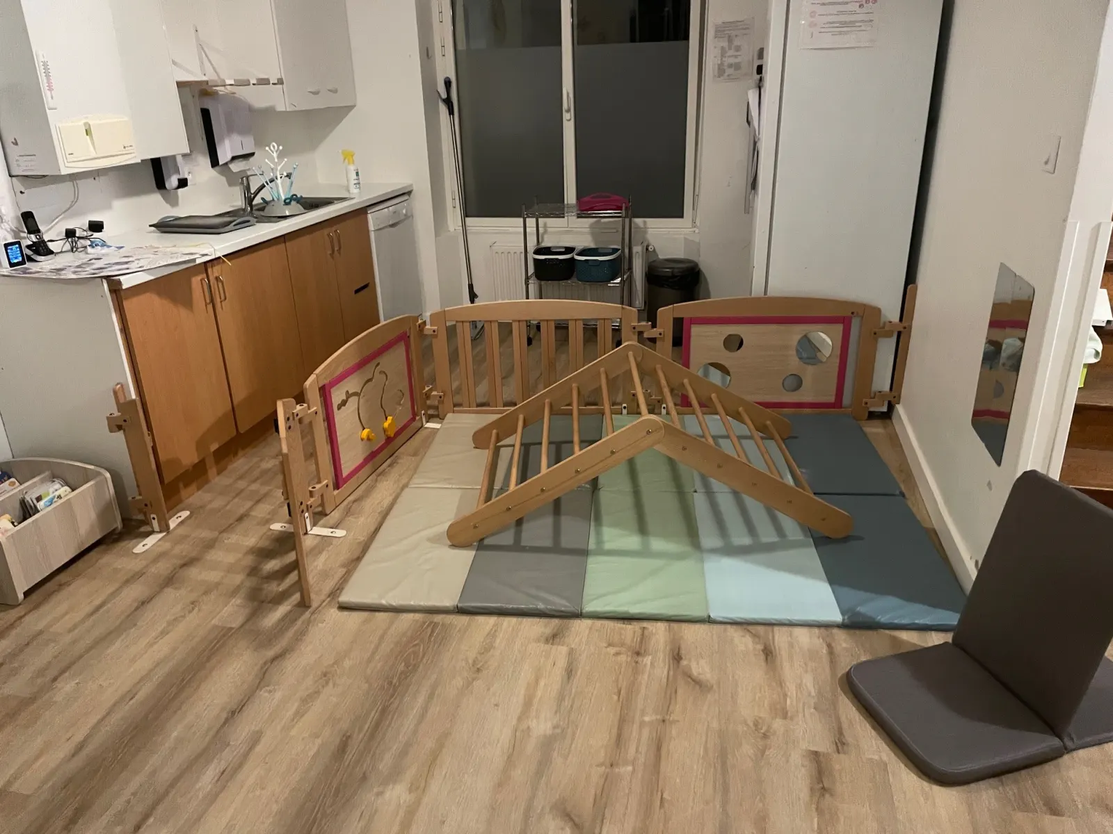Espace de motricité de la micro-crèche Baby Montessori à Brest