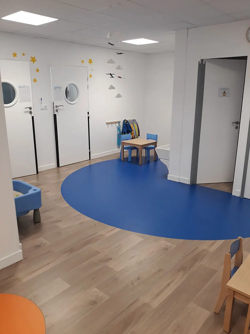 Salle d'activités de la micro-crèche Mathilou à Rennes