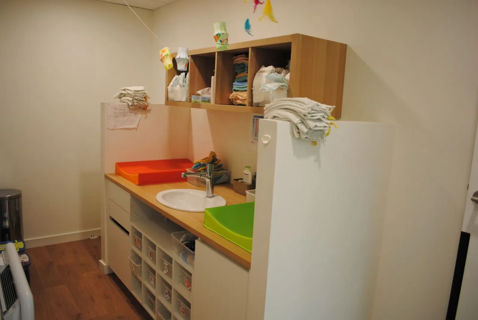 Espace de change de la micro-crèche Mathilou Oberthur à Rennes
