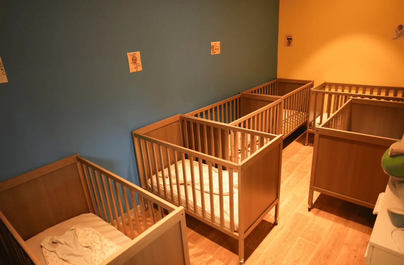 Dortoir de la micro-crèche Monti'loup à Montélimar