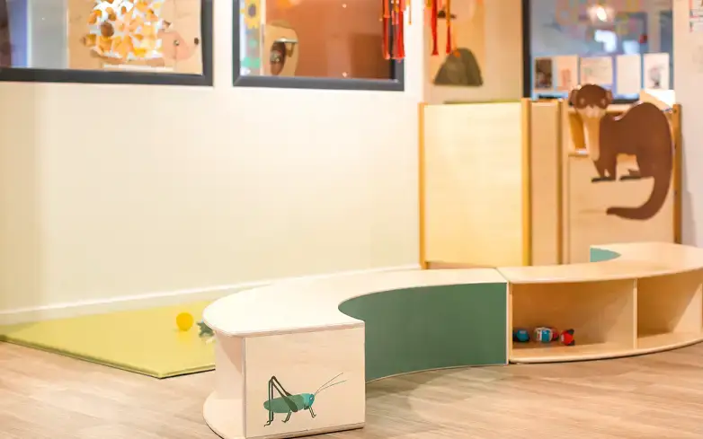 Espace motricité et jeux à la micro-crèche Topaze à Saint-Marcel-lès-Valence