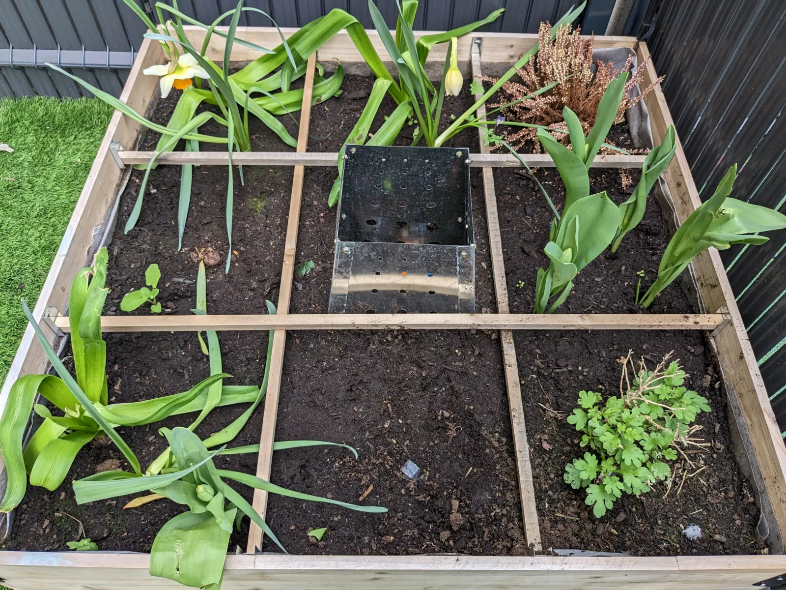 Carré de jardinage sur la terrasse de la micro-crèche Antoine Versini 1