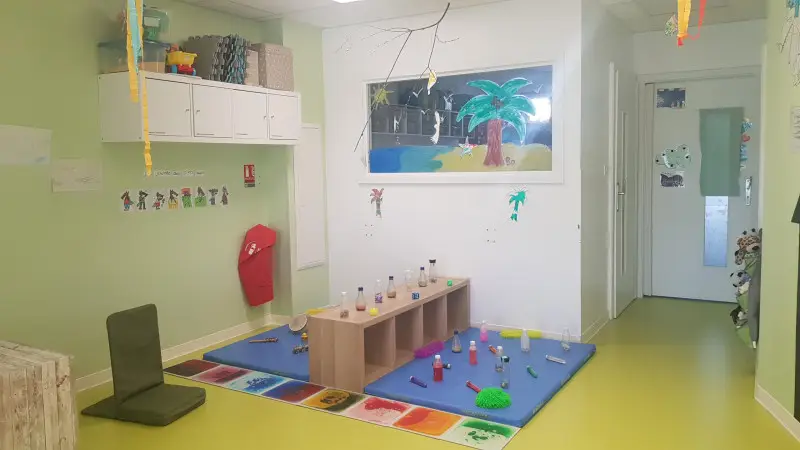 Coin d'éveil et d'activités artistiques de la micro-crèche Les Chérubins de Vendenheim