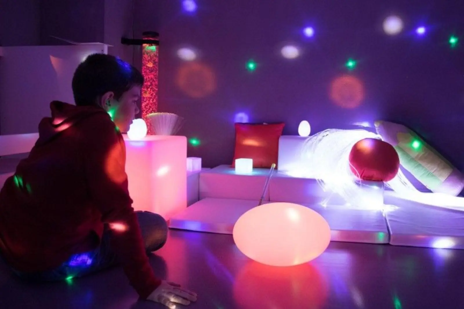 Salle sensorielle de la micro-crèche Le Jardin des Chérubins à Mittelhausbergen