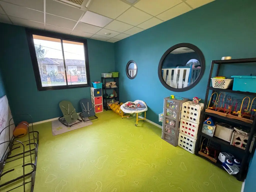 Salle d'éveil de la crèche Ti Palika à Matoury