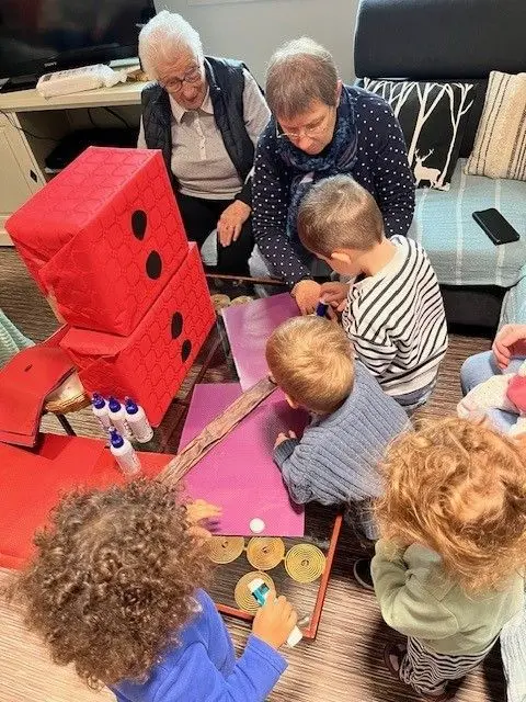 Atelier créatif partagé avec les résidents de la résidence Sainte Marie