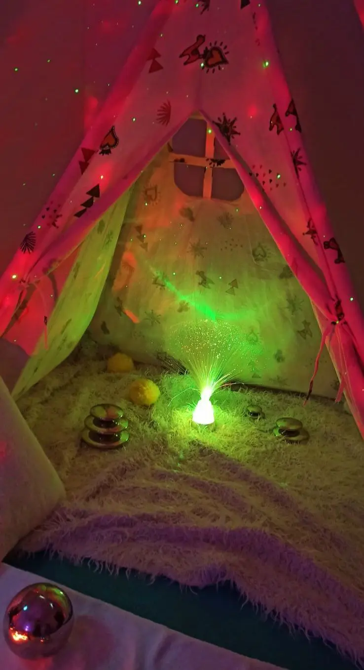 Espace de relaxation Snoezelen de la micro-crèche
