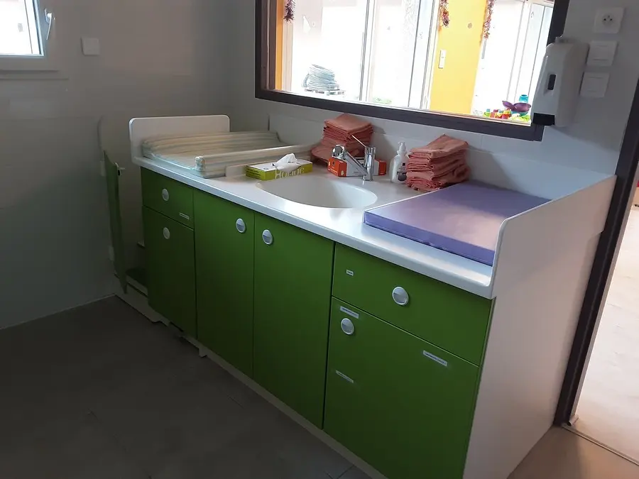 Espace de change de la micro-crèche Les Bout'Chous à Bésayes
