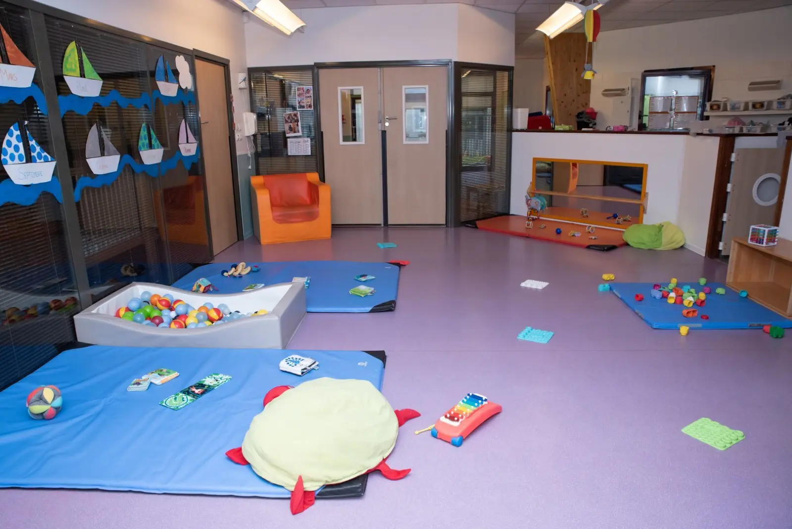 Espace motricité de la crèche Nogent Lutins à Nogent-sur-Marne