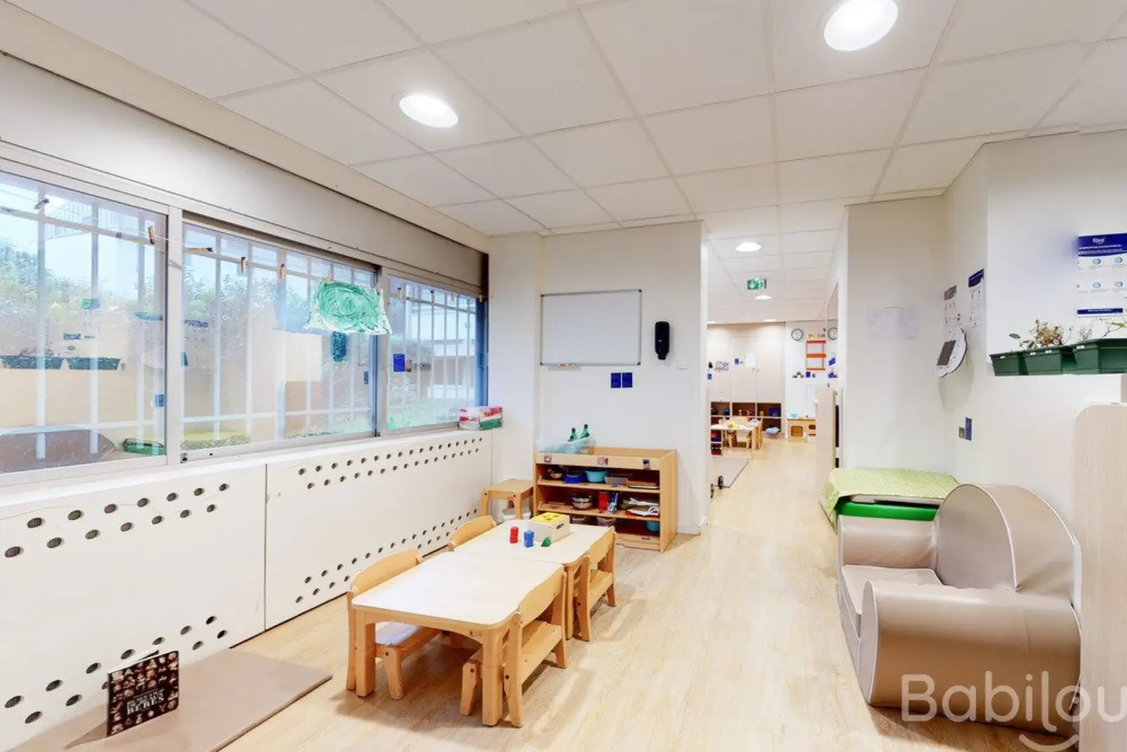 Coin change et repos de la crèche Babilou Paris Vitruve