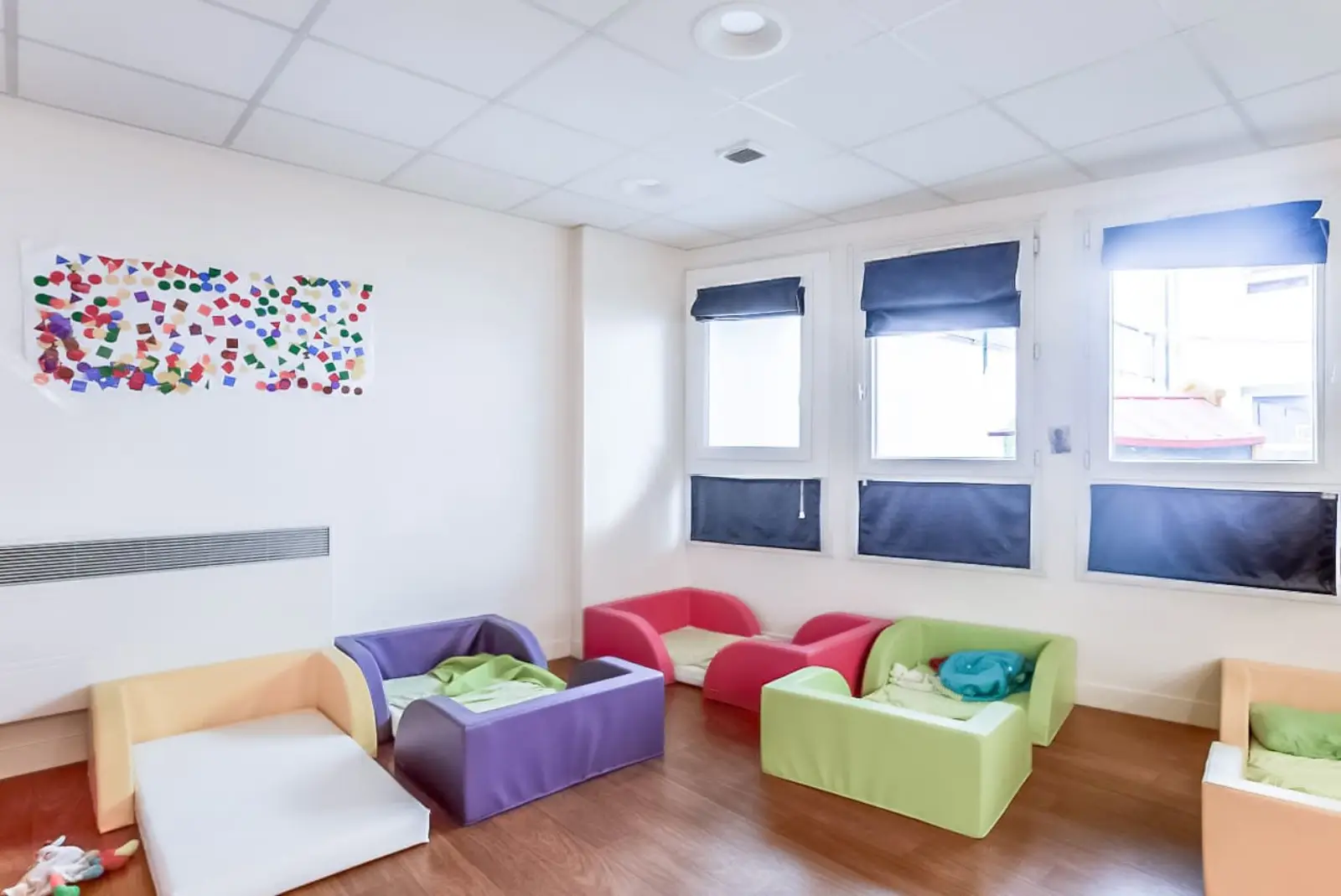 Espace de repos de la crèche Babilou Paris Dutot