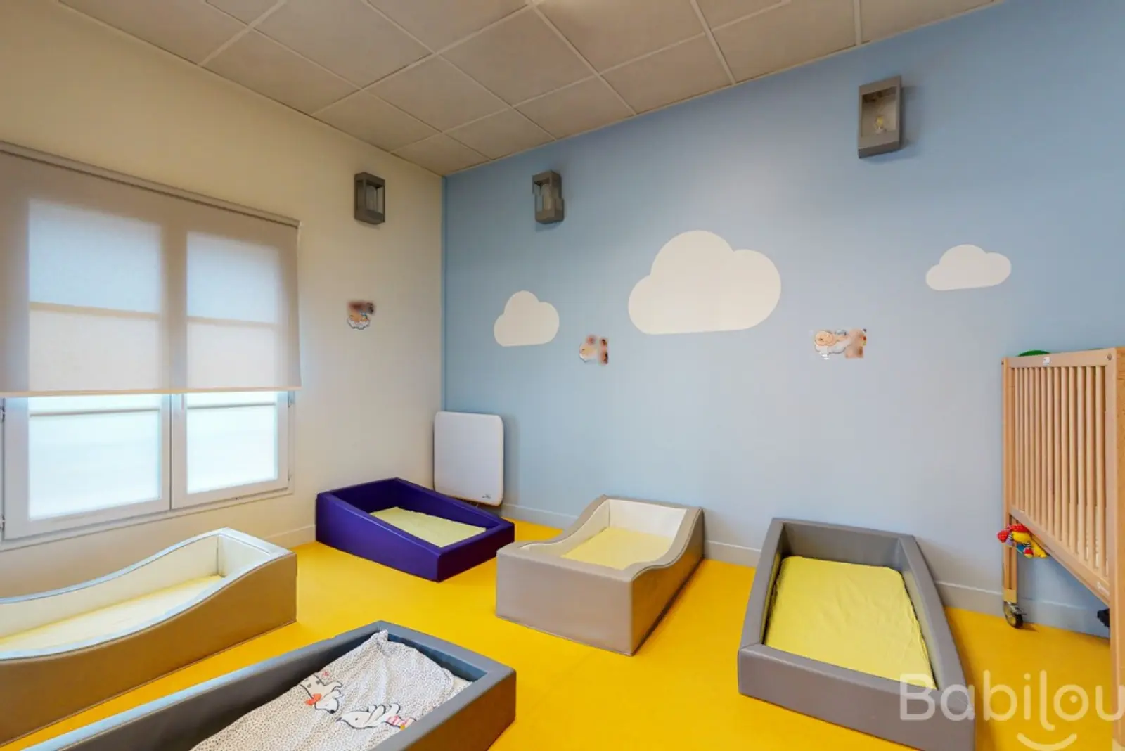 Dortoir de la crèche Babilou Le-Plessis Libération