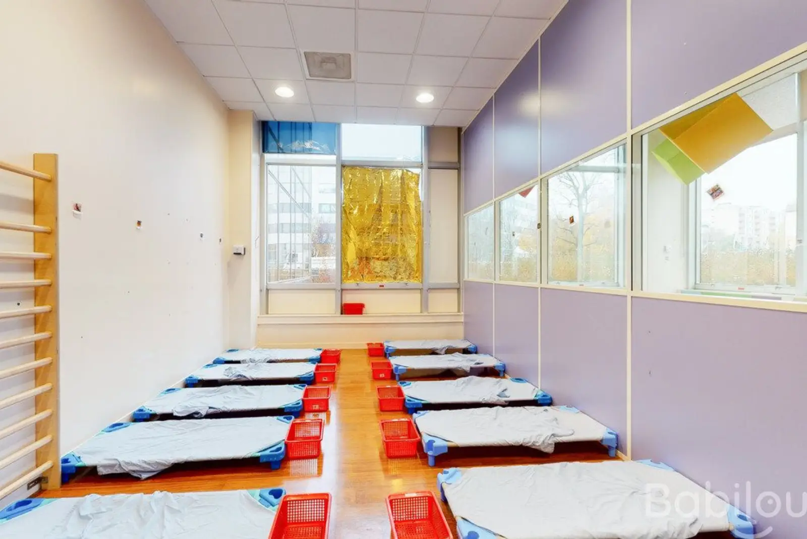 Dortoir de la crèche Babilou Nanterre Pierreux