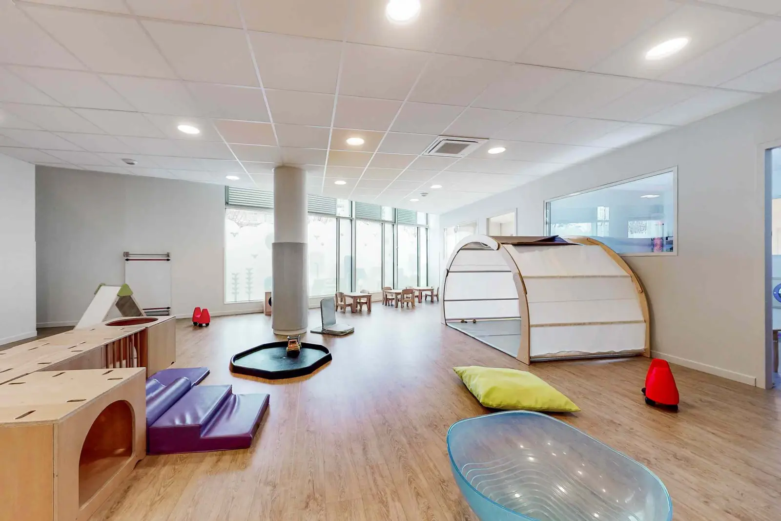 Un jardin, un espace zen et une salle de motricité pour grandir en douceur