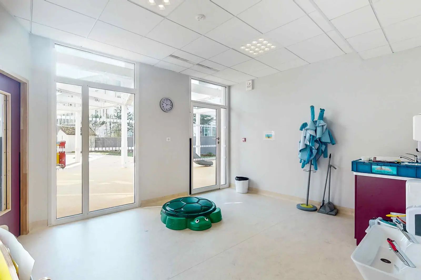 Un espace de motricité, une salle d'art plastique et un jardin de 370 m²