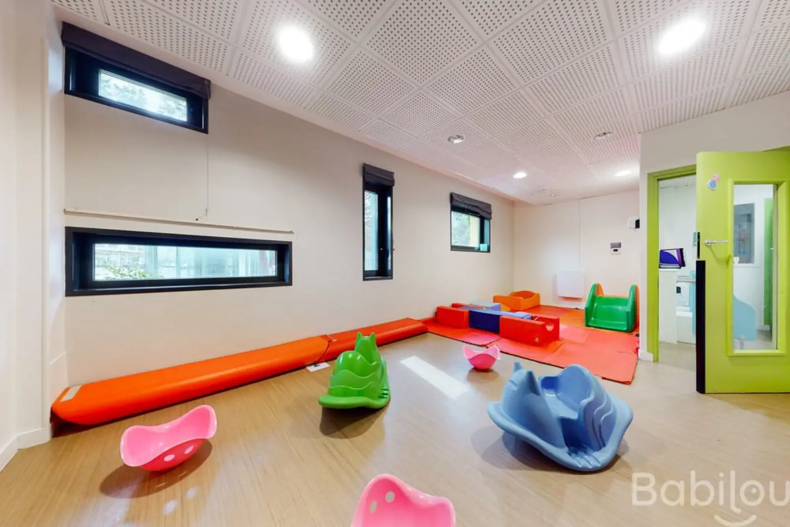 Salle de motricité de la crèche Babilou Cergy Nautilus Les Merveilles