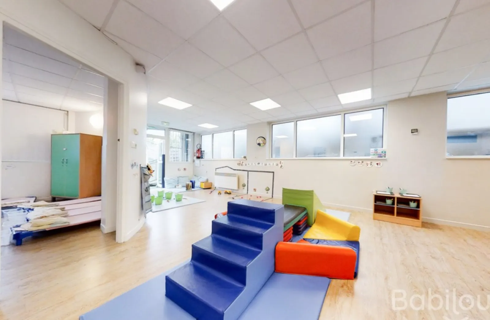 Espace de motricité de la crèche Babilou Argenteuil Chanconnet Henri Dès