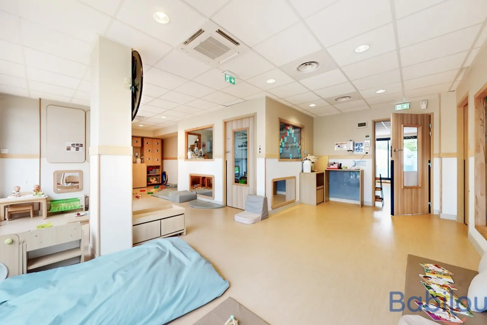 Salle de motricité de la micro-crèche Babilou Enghien Division Leclerc