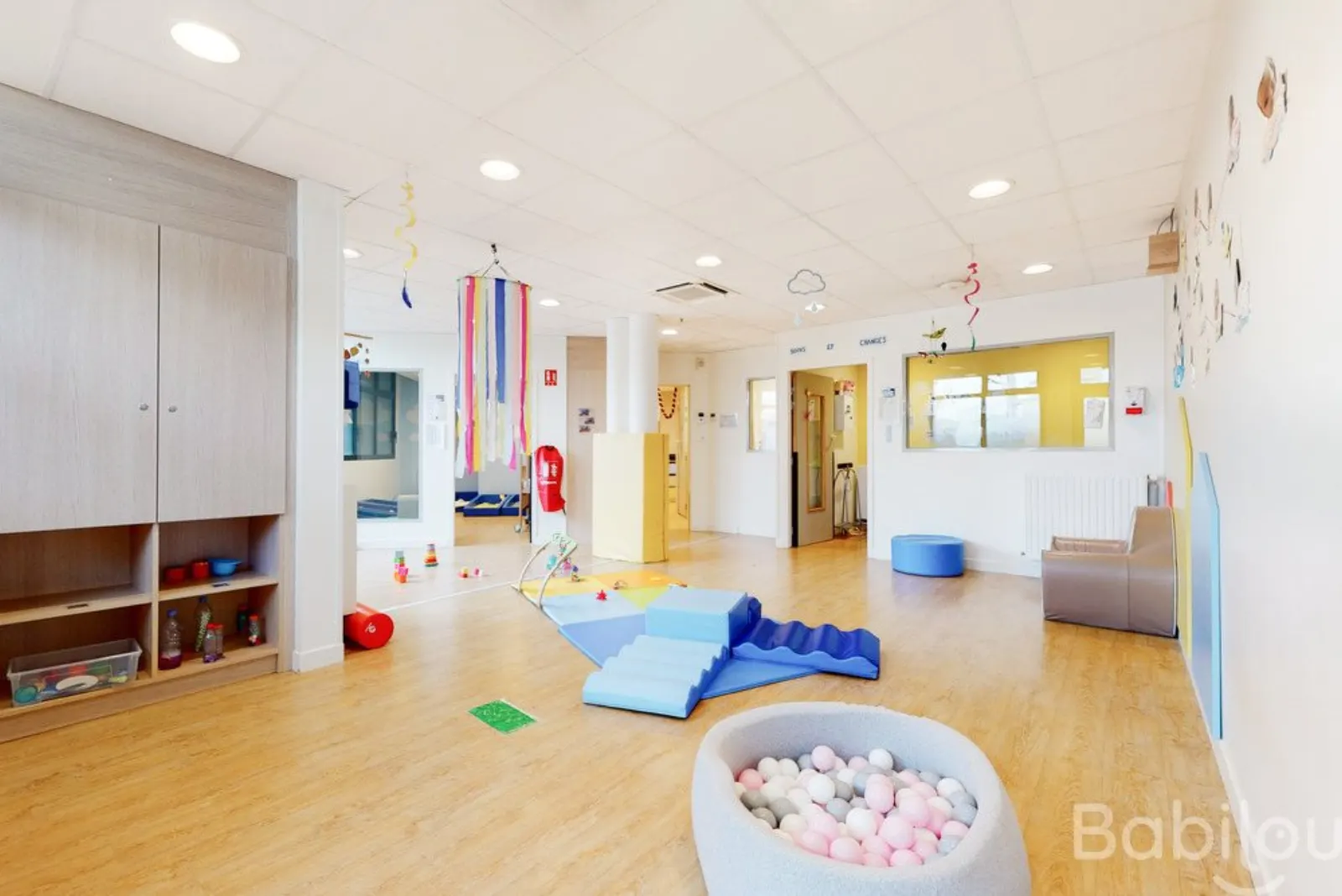 Espace de motricité de la crèche Babilou Saint-Germain Dunant
