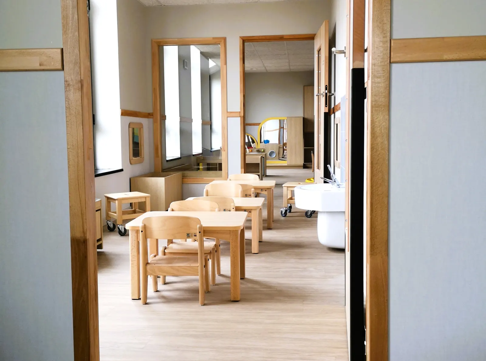 Espace sanitaire et de change de la crèche Babilou Pacé Trieux