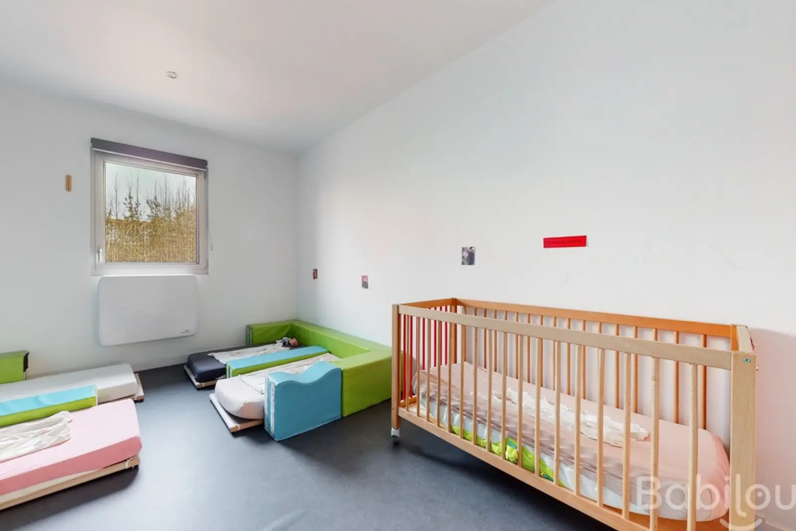 Coin sieste de la micro-crèche Babilou Hem Droulers