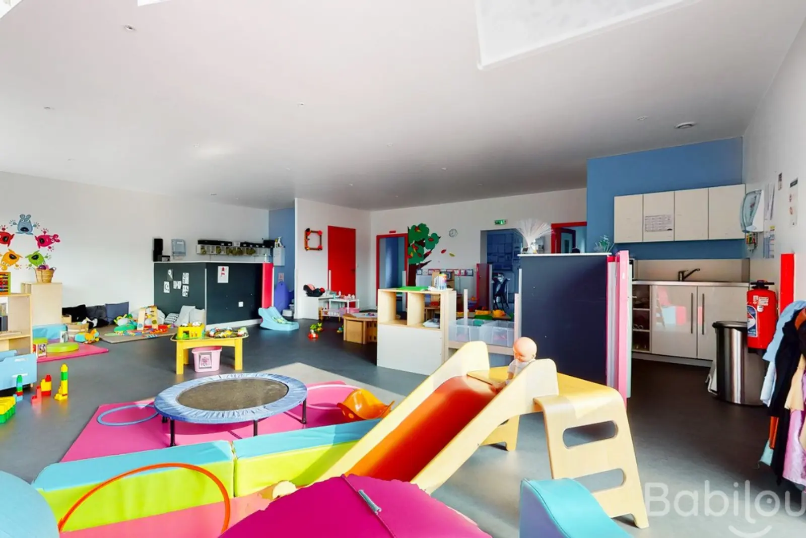 Salle de jeux de la micro-crèche Babilou Hem Droulers