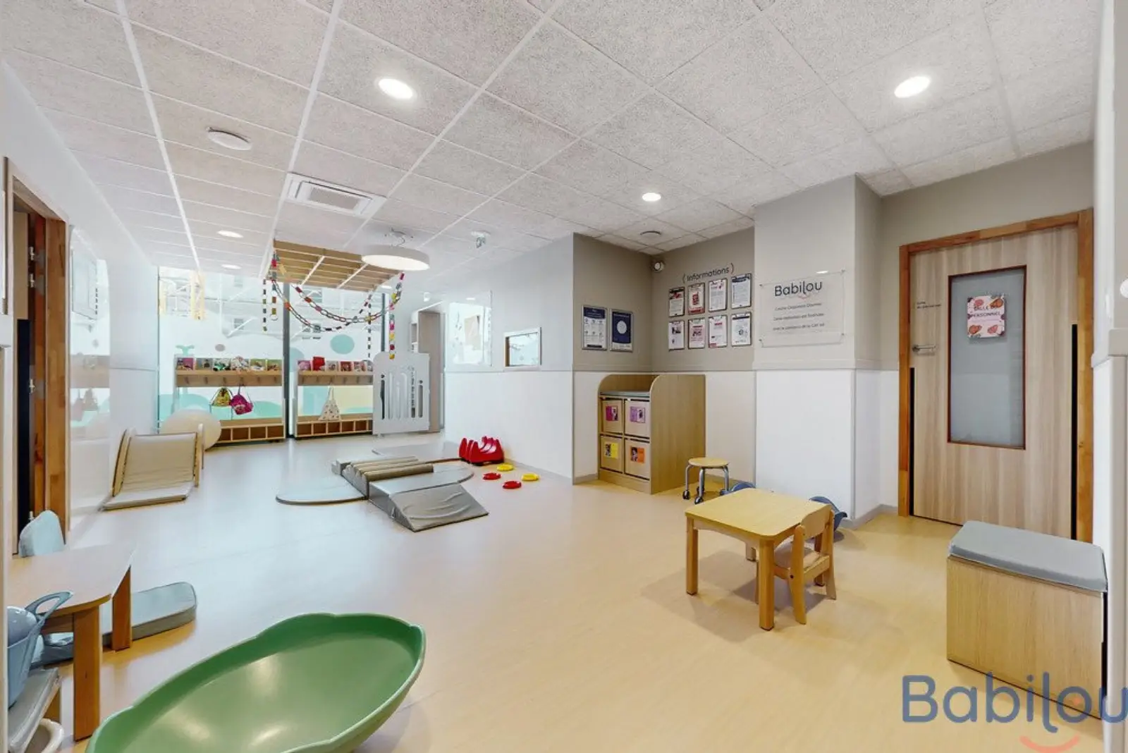Espace de motricité de la crèche