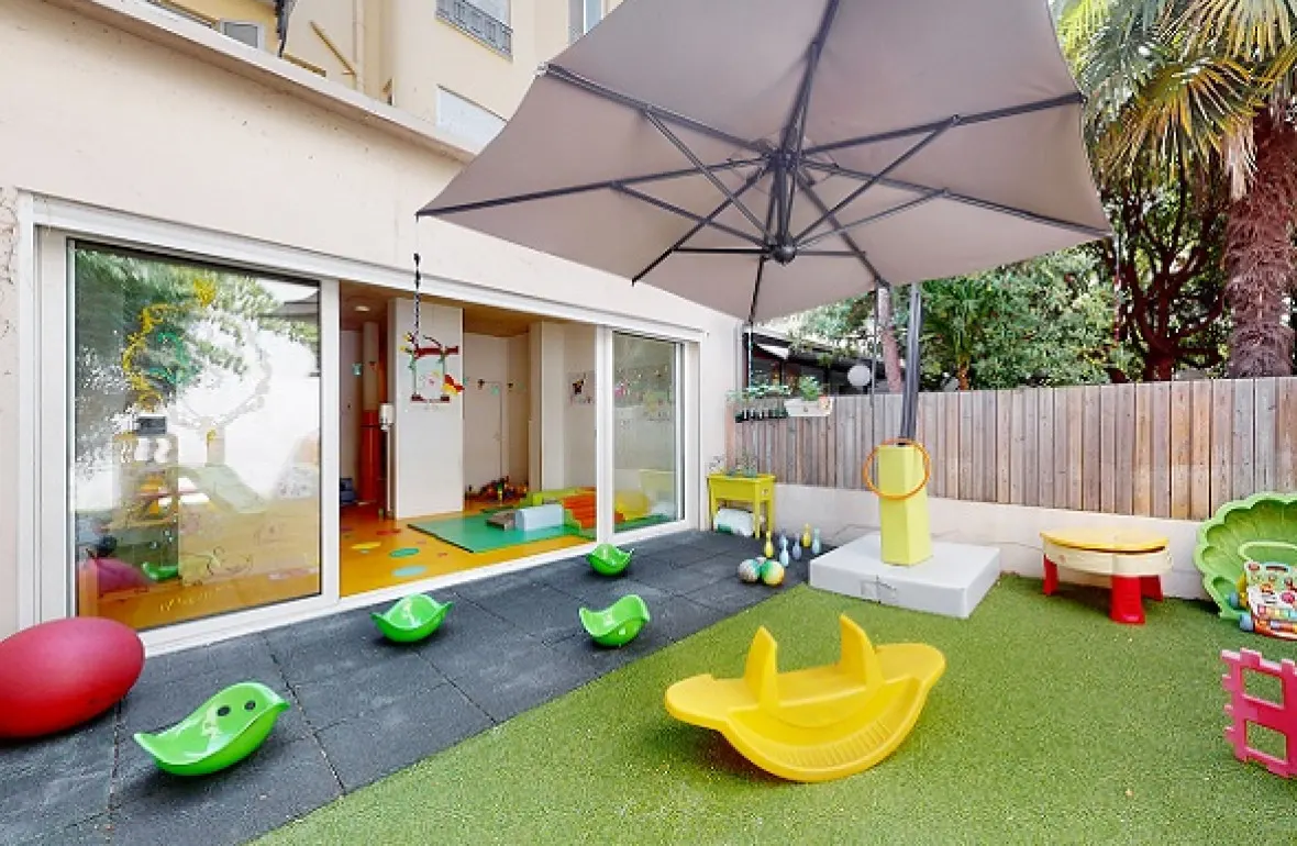 Jardin de la micro-crèche Babilou Nice Meyerbeer