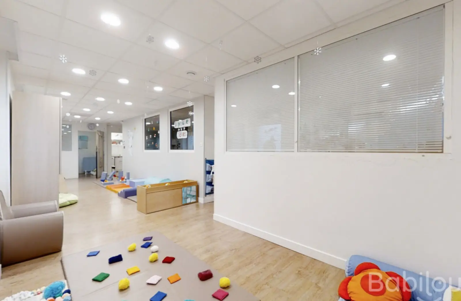 Espace motricité et coin détente de la crèche Babilou Bordeaux Naujac