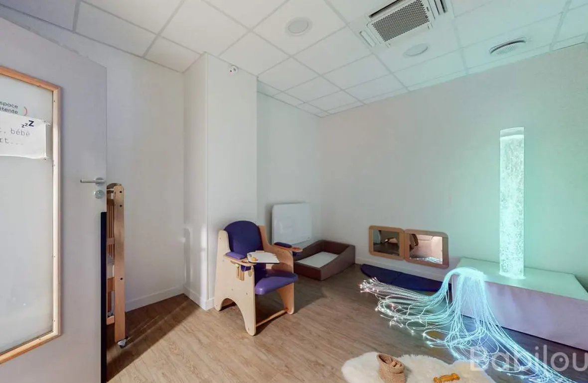 Espace de détente sensoriel de la crèche Babilou Montpellier Bourrely
