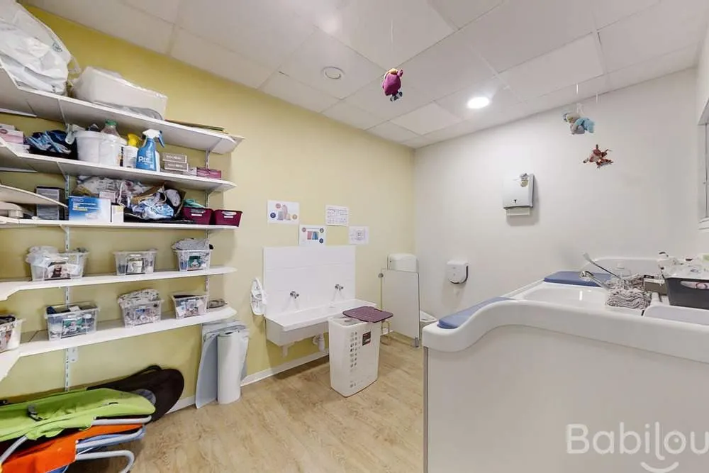Espace hygiène de la crèche Babilou Toulouse Bonnefoy