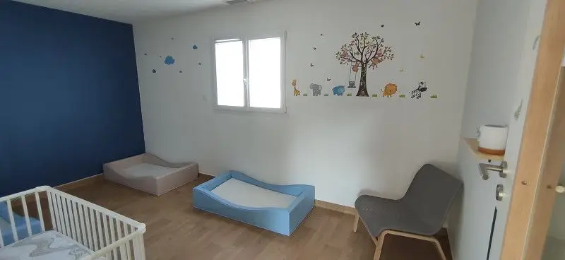 Dortoir de la micro-crèche Les Chérubins du Béarn à Castétis