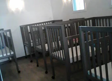 Dortoir de la micro-crèche Aux Petits Pas à Caen