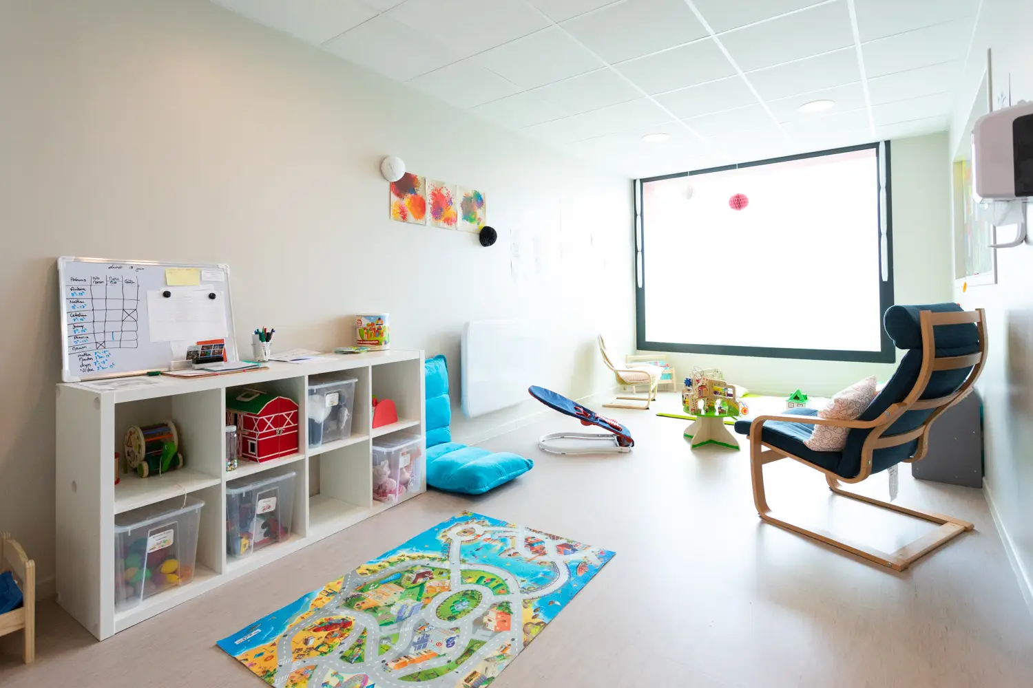 Espace calme et lumineux de la micro-crèche d'Essey-lès-Nancy