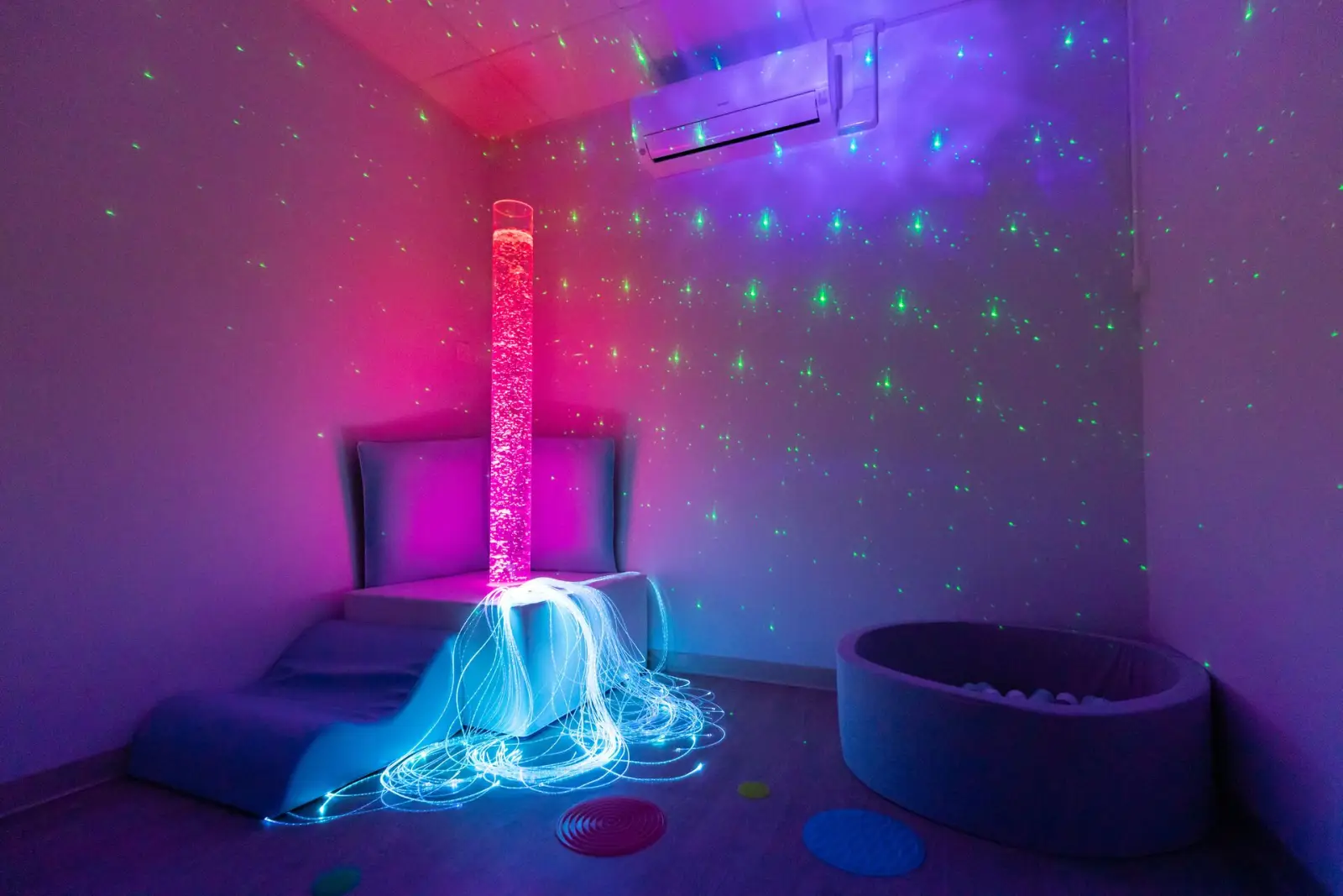 Espace snoezelen de la micro-crèche La Cabane d'Achille & Camille