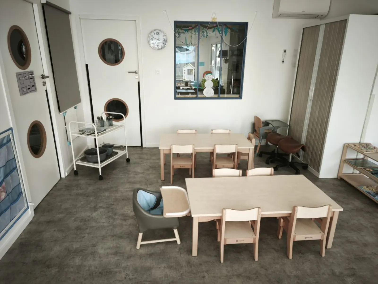 L'espace repas et activités