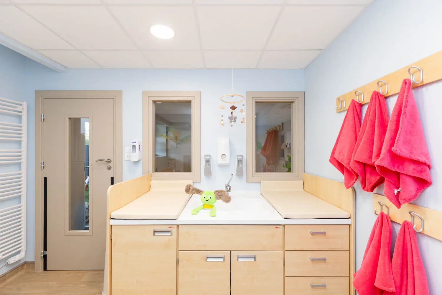 Salle de change de la micro-crèche Achille et Camille à Petit-Réderching