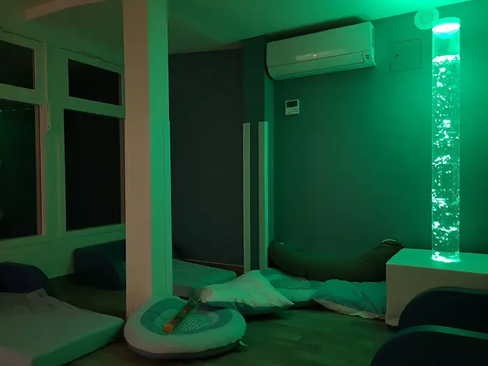 Salle sensorielle Snoezelen de la crèche Nanterre Arena