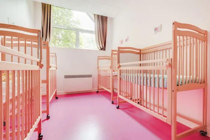 Dortoir de la crèche Les Minuscules André Philip, Villeurbanne