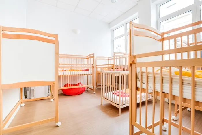 Dortoir de la crèche Les Minuscules Jules Vallès, Villeurbanne