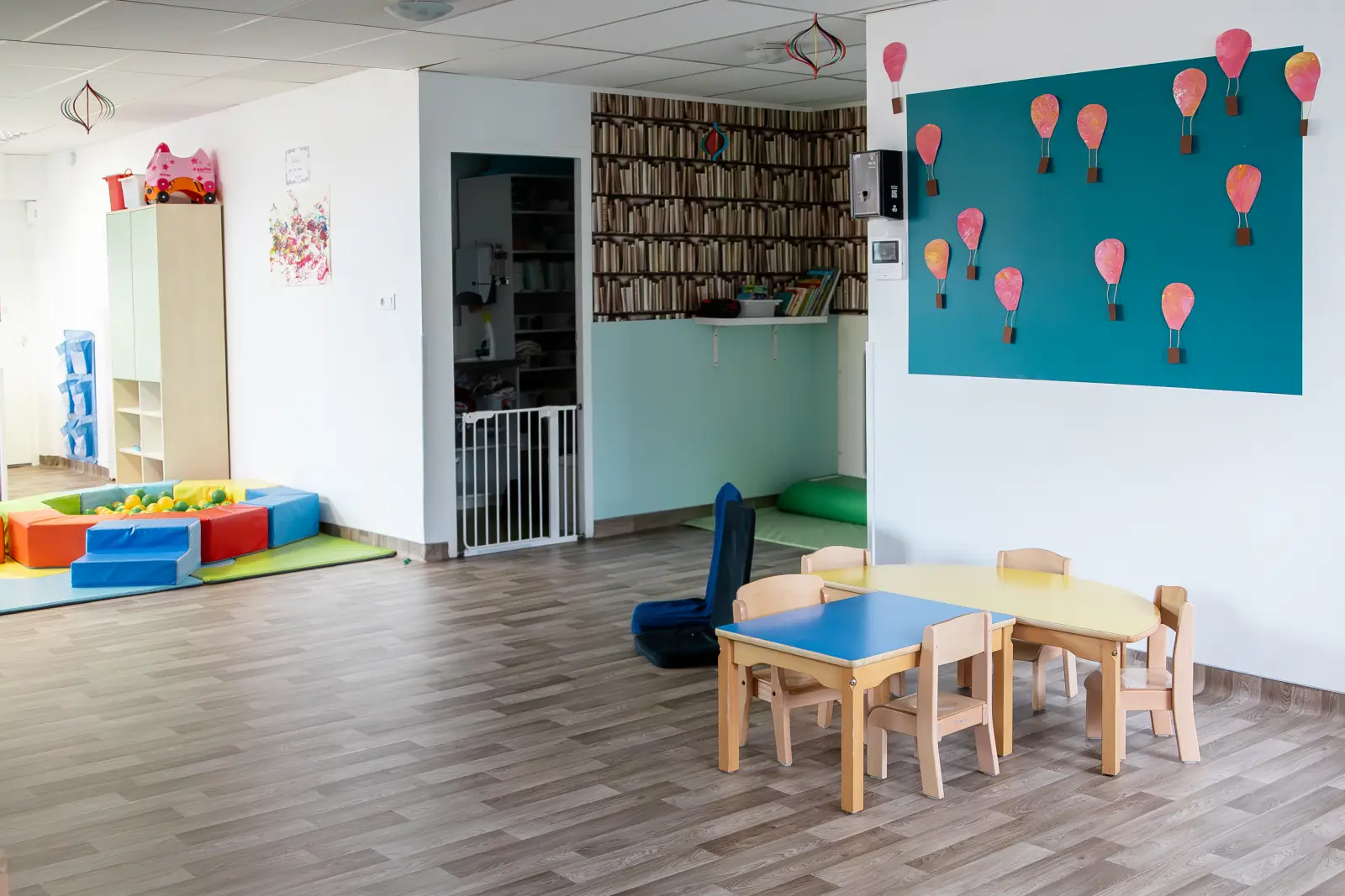 Coin lecture et bibliothèque de la crèche des Bleuets, Longvic