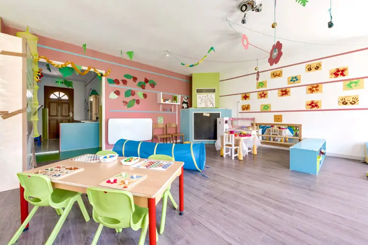 Espace d'activités de la micro-crèche Les Malicieux du Lavoir à Jonage