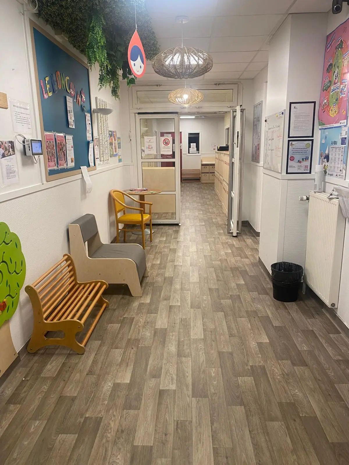 Espace d'accueil de la crèche à Courbevoie