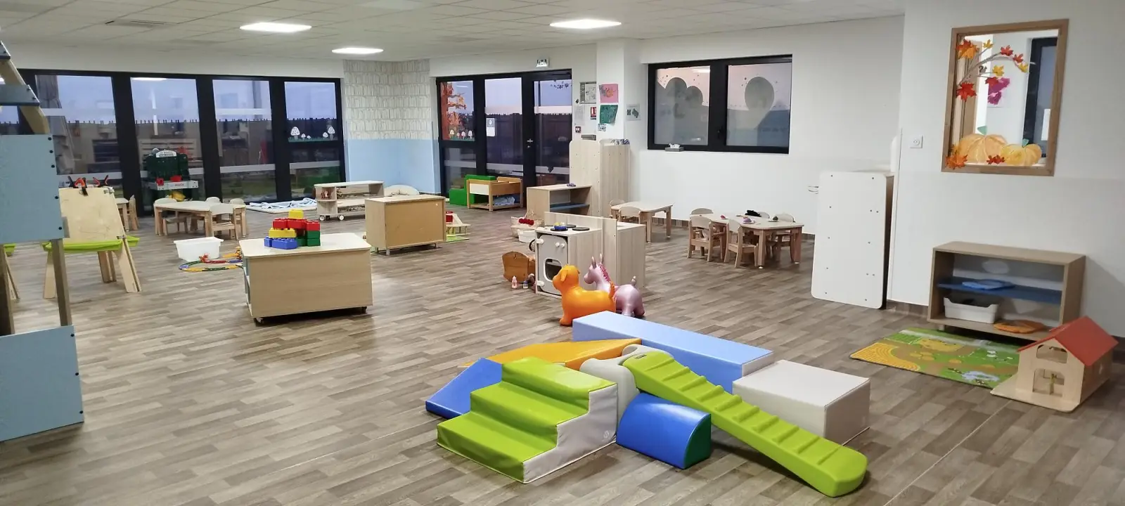 Espace de motricité de la micro-crèche Les Malicieux de la Villa Brand à Turckheim