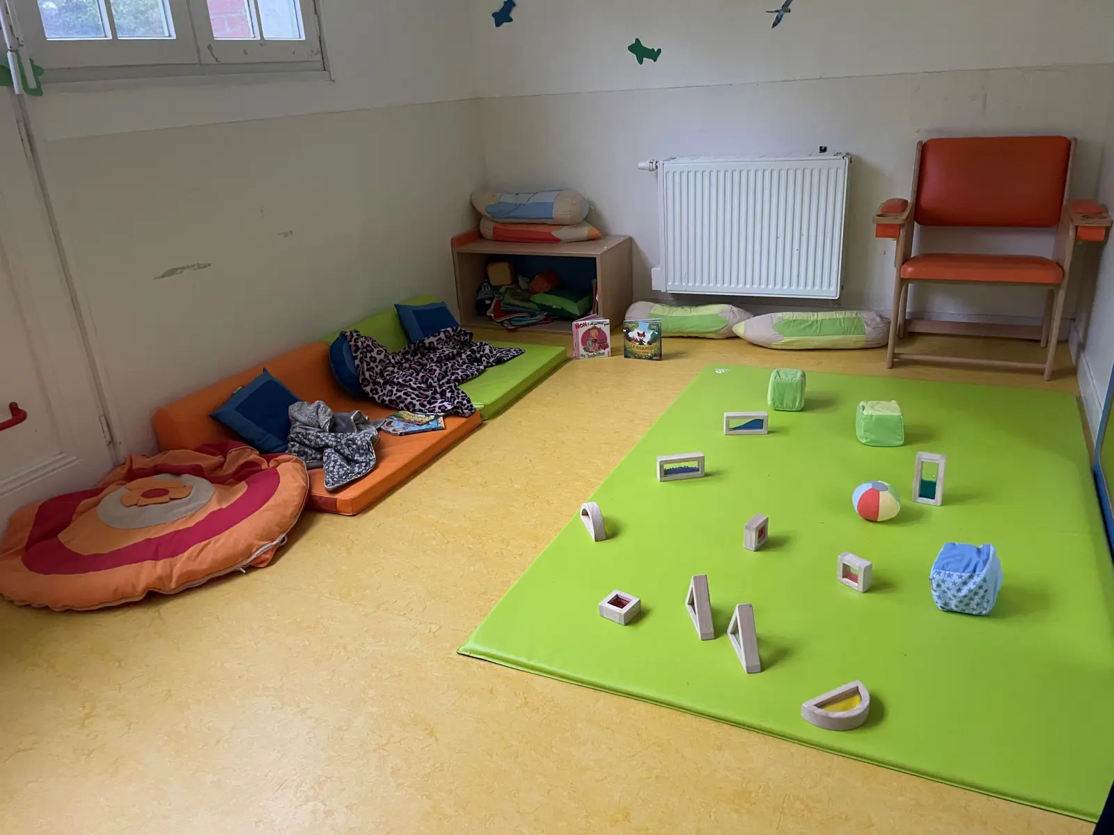 Espace de repos de la crèche Rennes-Paris