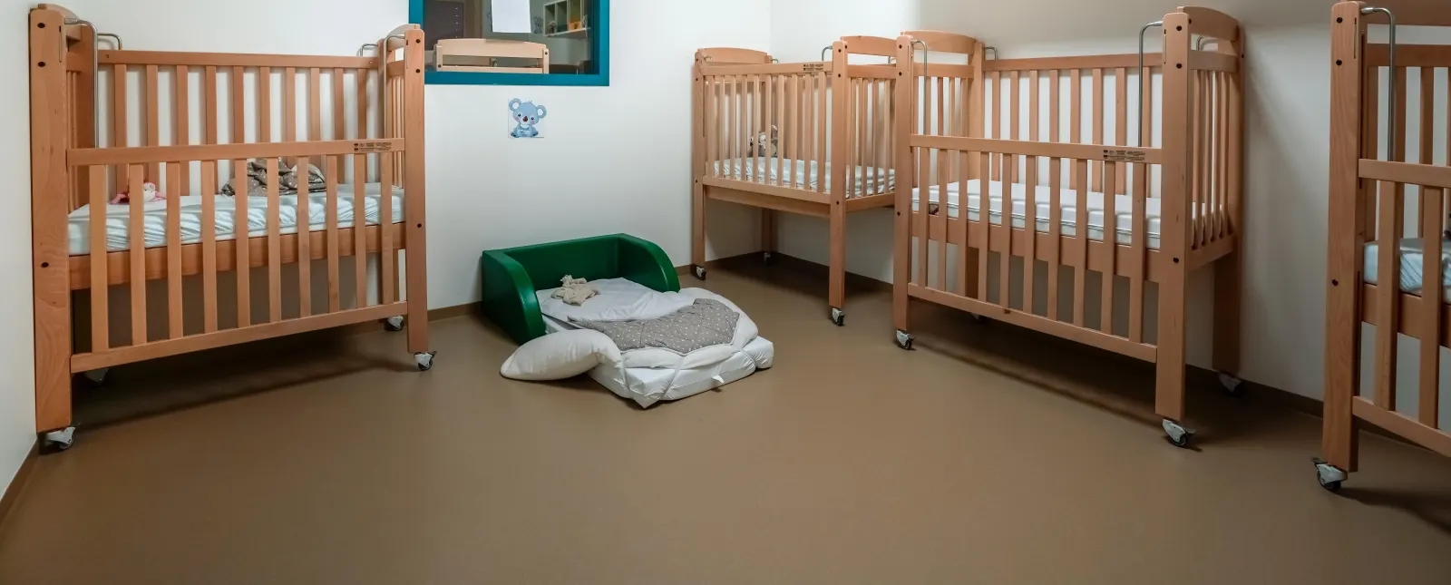 Dortoir de la crèche Jacqueline Bonjean à Dammarie-lès-Lys