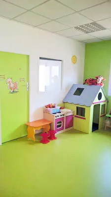 Espace jeux de la micro-crèche Kiddy Farm à Pontcharra