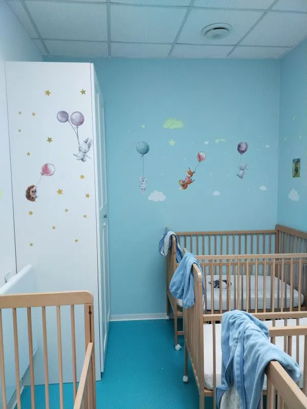 Dortoir de la micro-crèche Les Petites Coccinelles des Chérubins à Strasbourg Robertsau