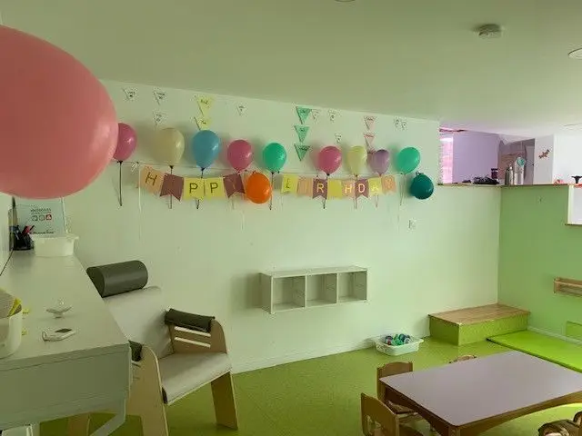 Décoration d'anniversaire à la micro-crèche Les Chérubins d'Ittenheim